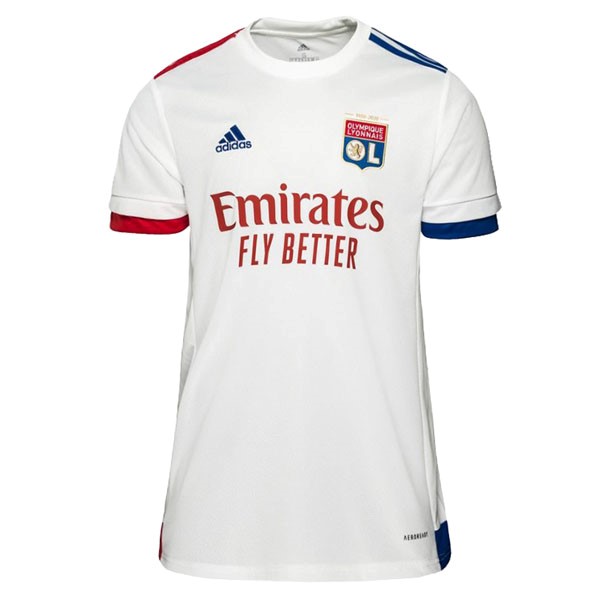 Camiseta Lyon Replica Primera Ropa Mujer 2020/21 Blanco